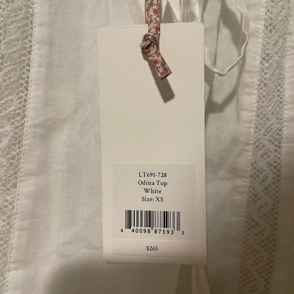 LoveShackFancy Odina Top White - Picture 4 of 5